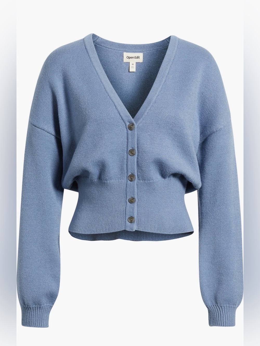 Open Edit Blue Cardigan - M